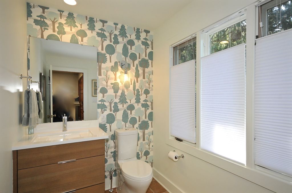 Powder Room with High ceiling by The Guy Corporation Zillow Digs