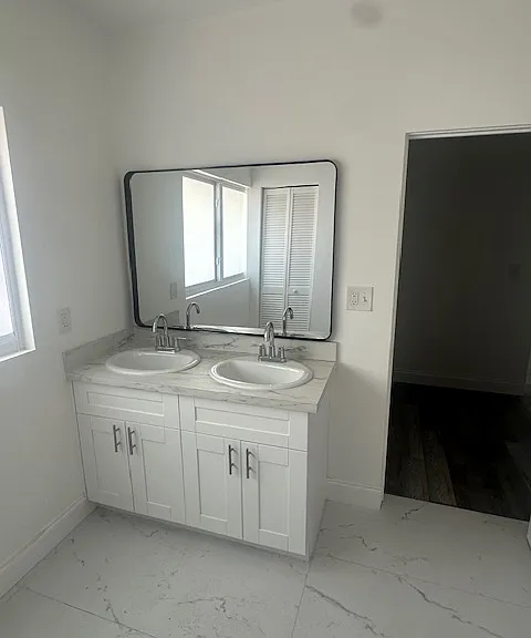 Bathroom His and Hers sink view