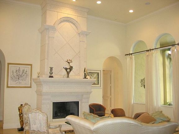 Formal Living Room - Saturina marble flooring in main areas