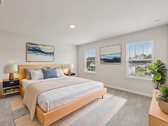 Primary bedroom in the Lewiston floorplan at a Meritage Homes community in Atlanta, GA.
