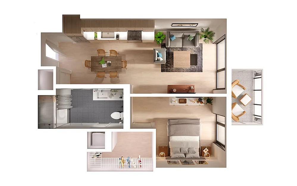Floor plan A1b