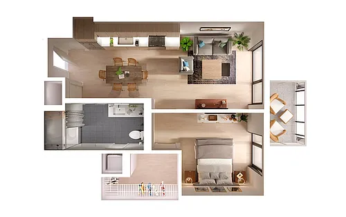 Floor plan A1b