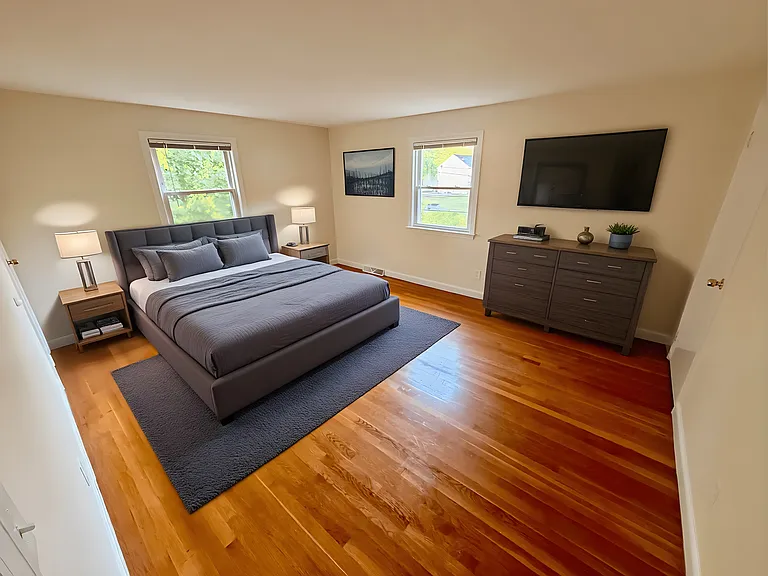 Spacious renovated bedroom