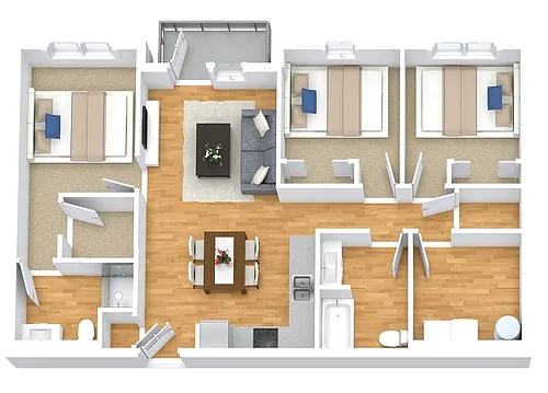 Floor plan 3 Bedroom