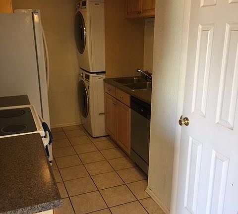 kitchen with laundry