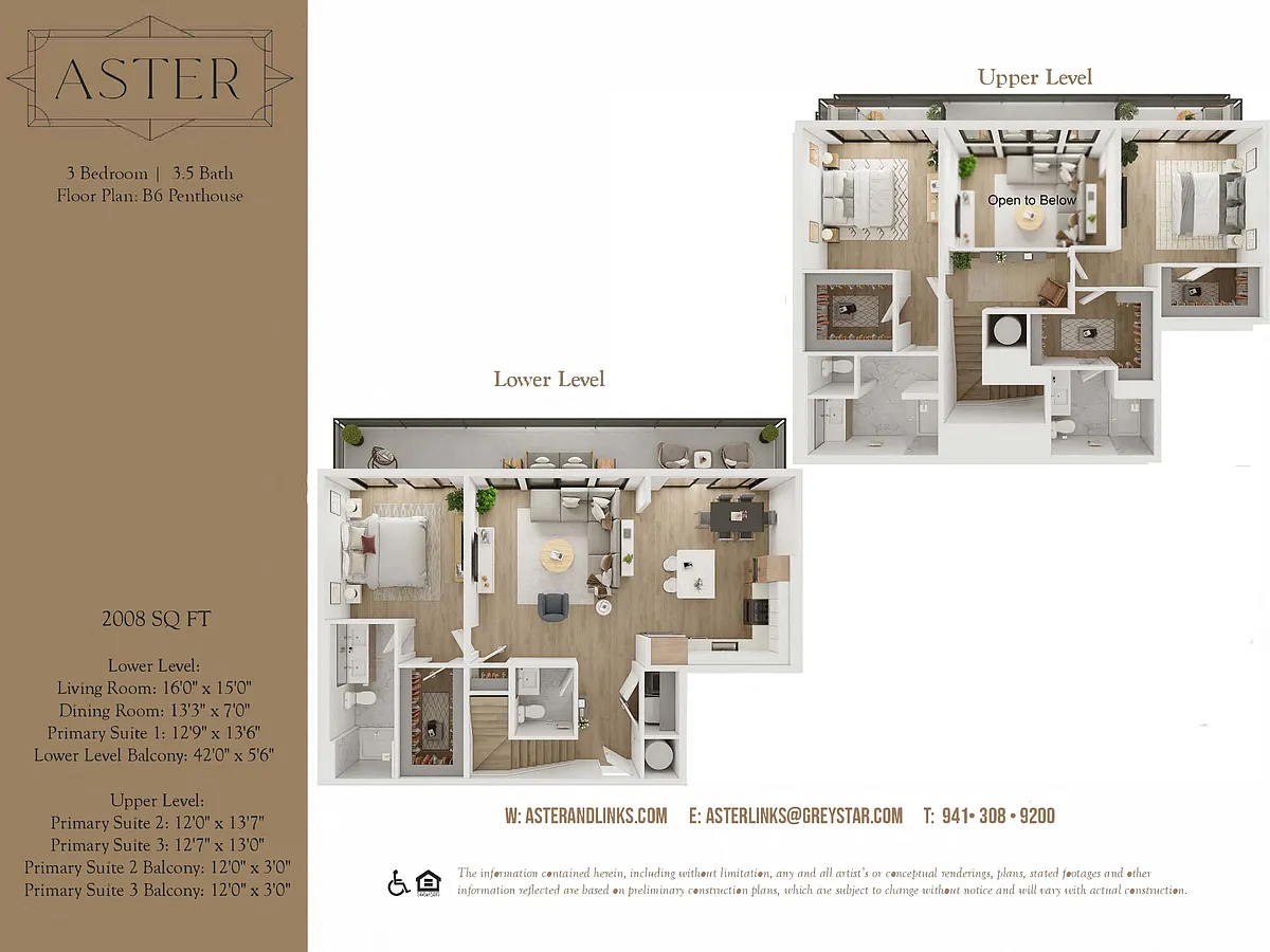 Floor plan Aster B6 Penthouse