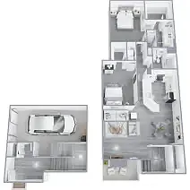 Floor plan The Palatina Flat Renovated
