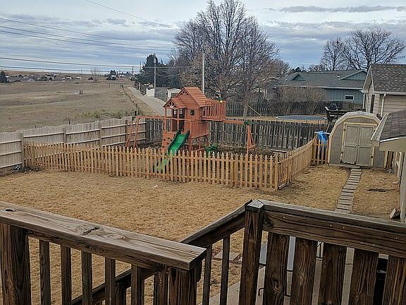 backyard off of deck 