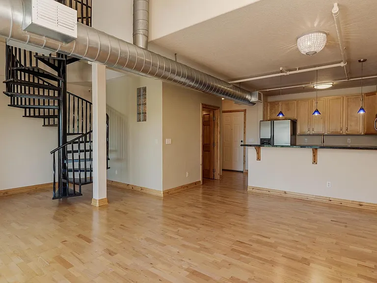 Main floor, open floor plan. View from living room.