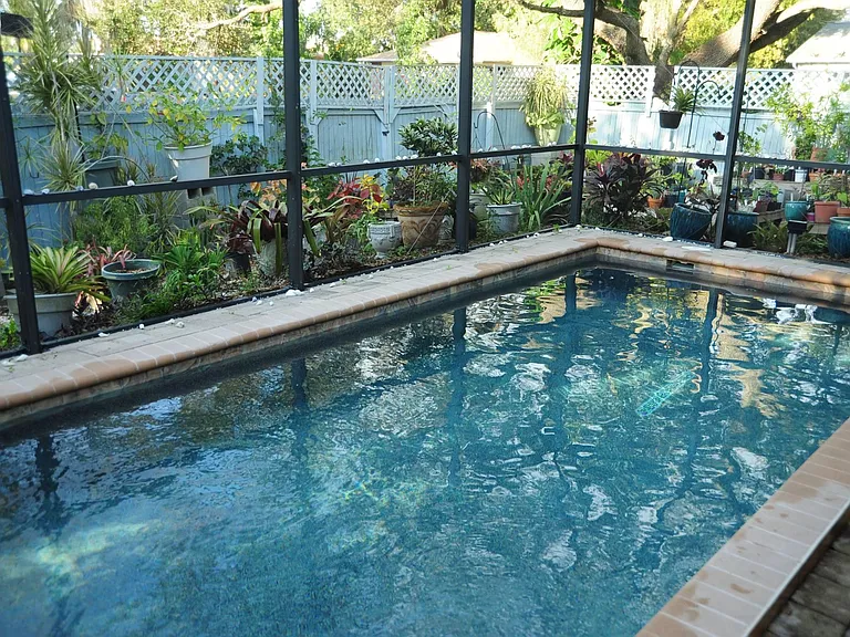A third of the Cage lost in Ian. Pool is fine.