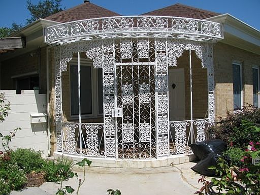 Beautiful wrought iron front gate