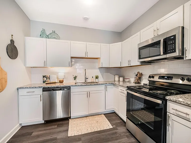 BRAND NEW Kitchens with subway tile backsplashes at the Legacy at Baldwin Ridge