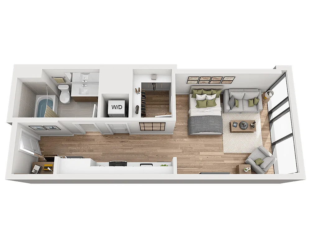 Floor plan Studio E1A