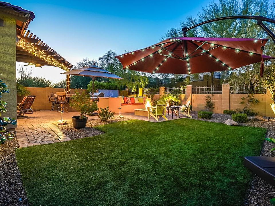 Rear Yard at Twilight