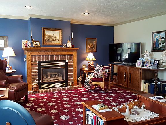 Relax by the gas fireplace.