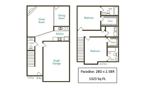 Floor plan Paradise at Valley