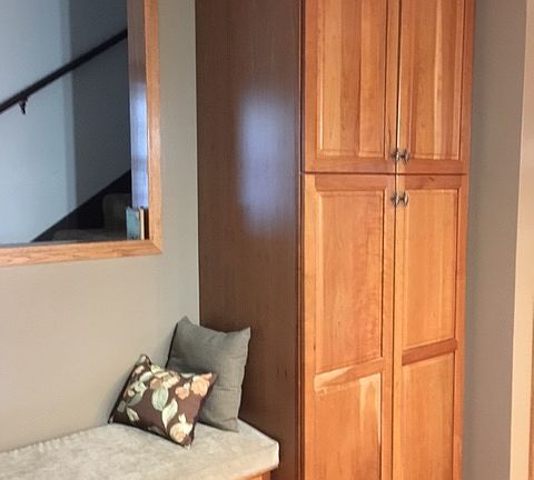 Large pantry with bench