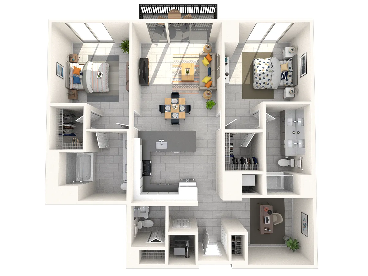 Floor plan BN2 - North Residence