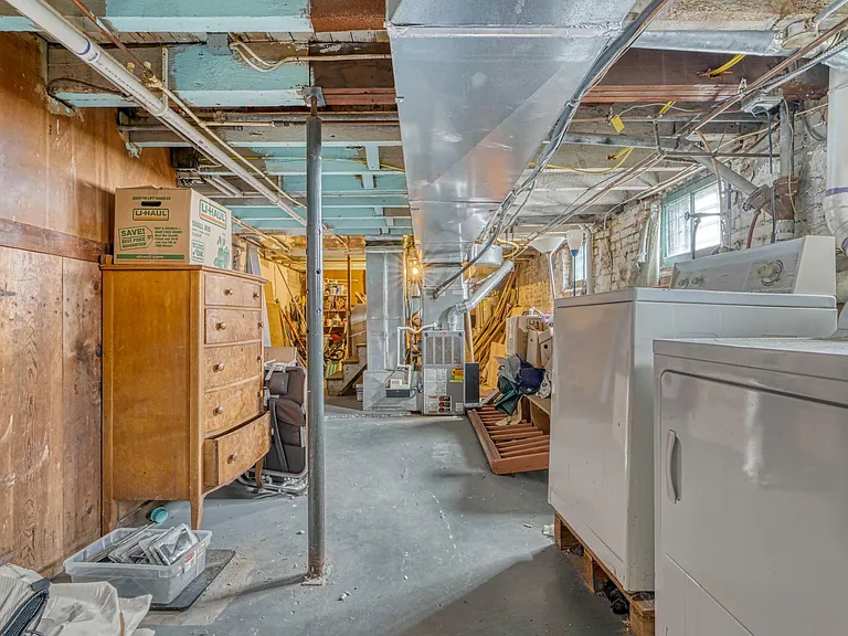 laundry in basement