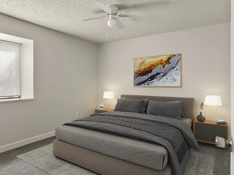 A Bedroom at Horizon East Apartments