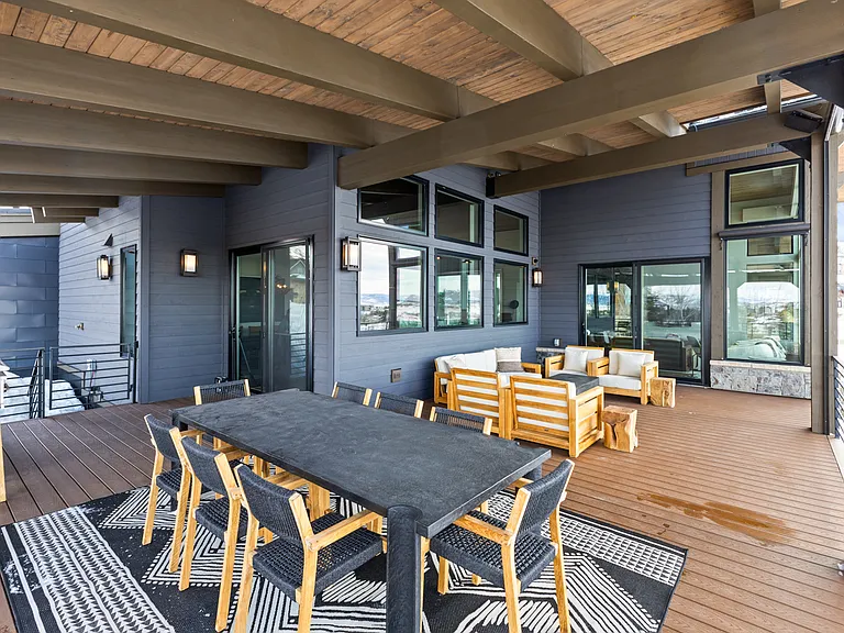 Main Level Wraparound Covered Deck - Dining for 8