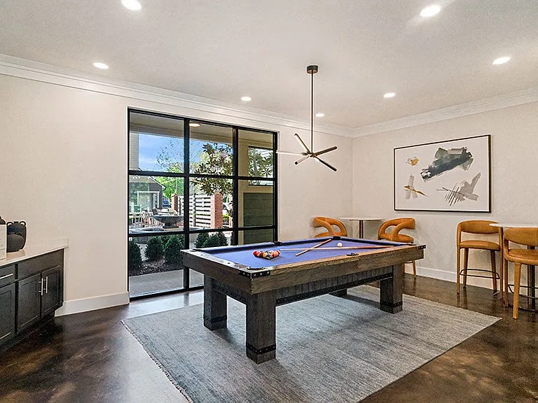 Play a friendly game of pool in the clubroom