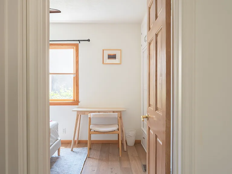 Bedroom downstairs with desk