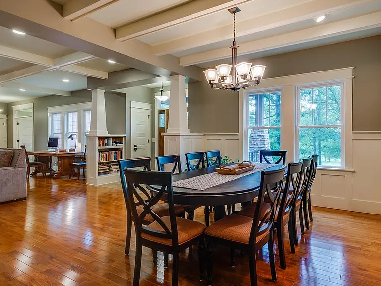 Dining room with seating for ten.
