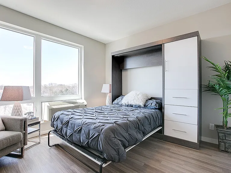 Select homes include a murphy bed so you can maximize space.