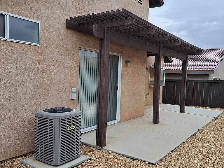Rear patio/ AC unit