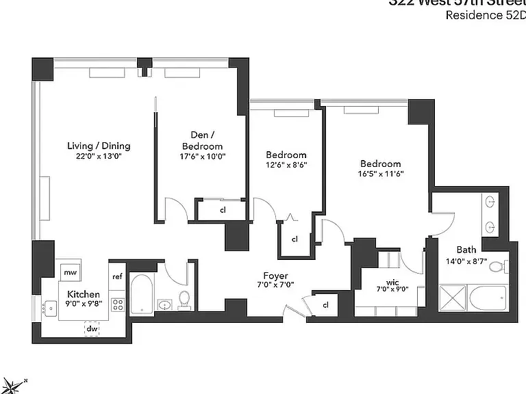 322 W 57th St #52D — Photo 2