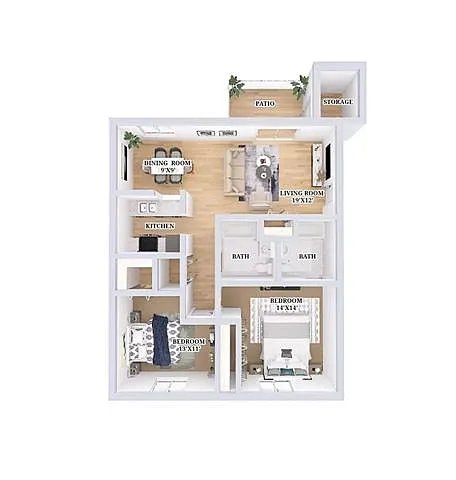 Floor plan The Birchwood (Renovated)