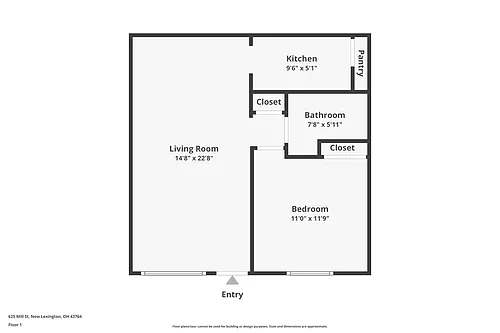 Floor plan One Bedroom