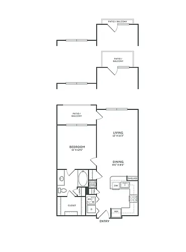 Floor plan A2 Renovated