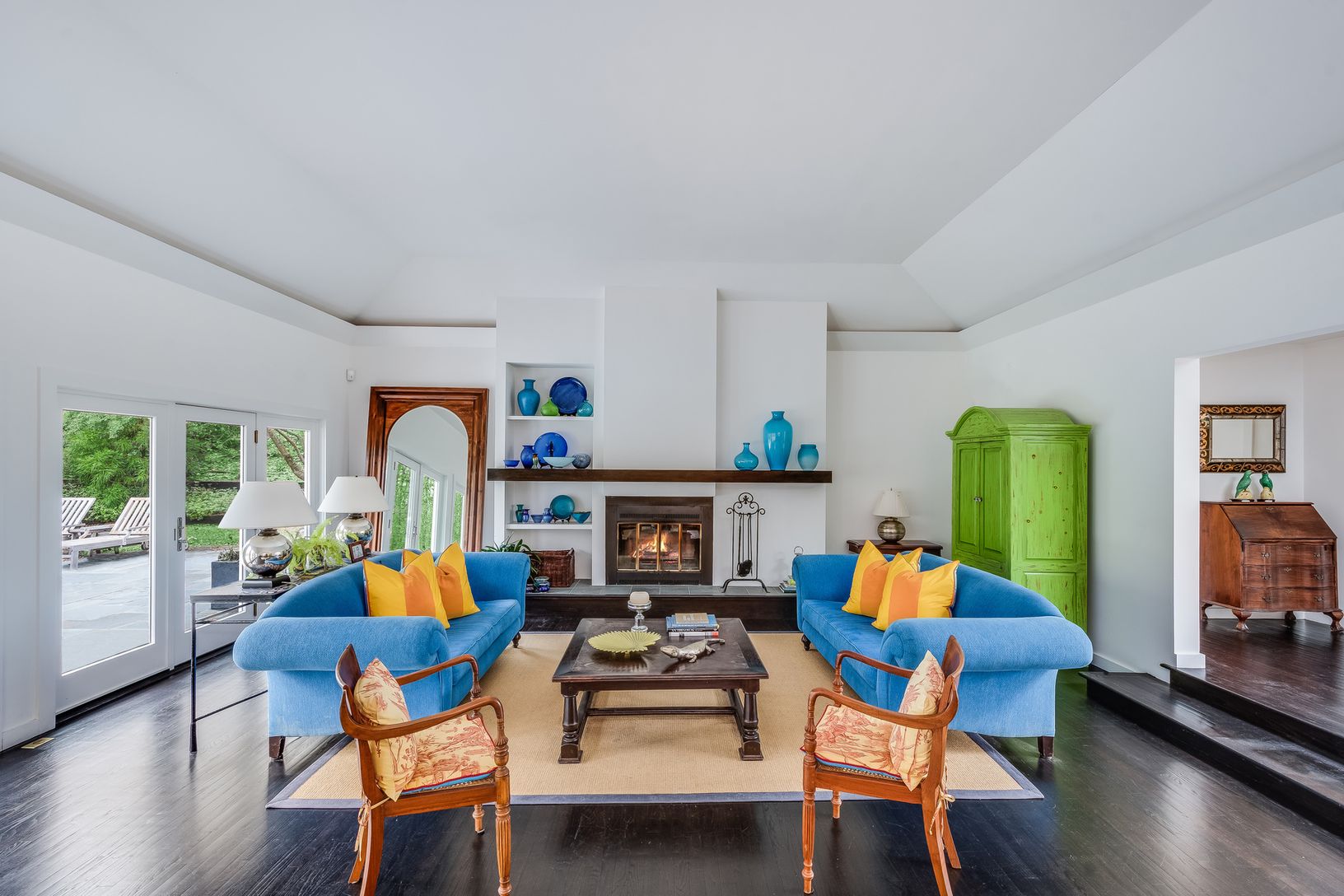Living Room with Fireplace