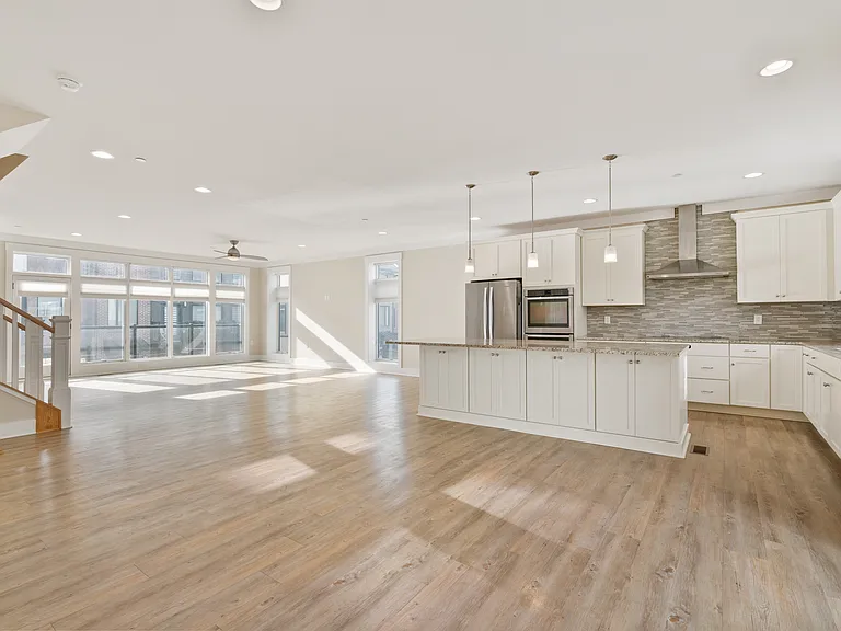 view of kitchen from dining area