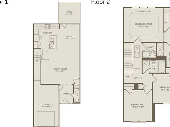 Floor Plan Level 1 and Level 2