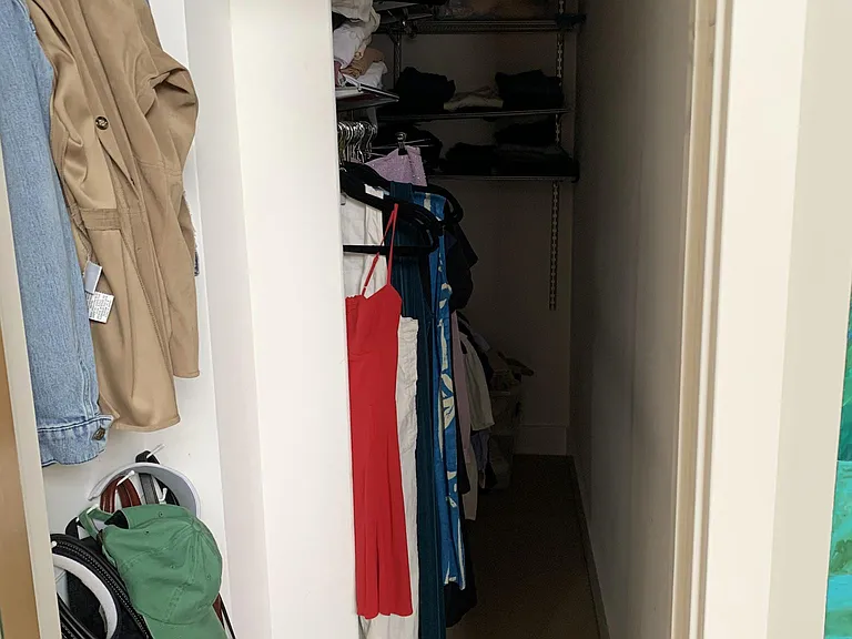 Walk in closet for bedroom area