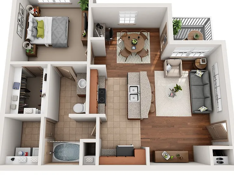 Montage at Cinco Ranch - The Quin - 1 Beds - 1 Baths - 756 Sq. ft.