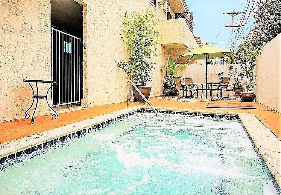 Large outdoor spa pool