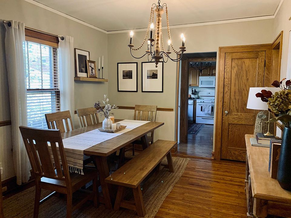 Dining room with china closet