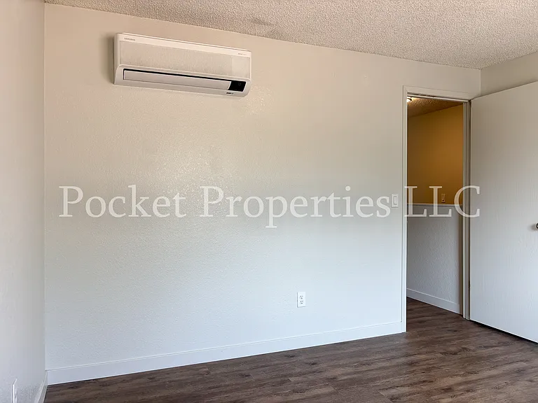 First upstairs bedroom with personal Heating/Cooling wall unit