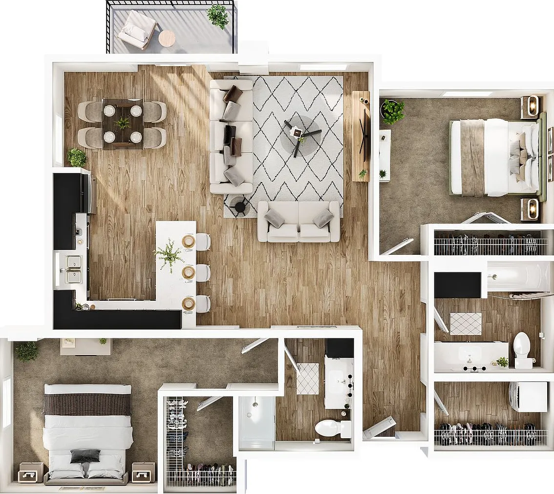 The Foundry - 2 Bedroom / 2 Bathroom — Photo 2