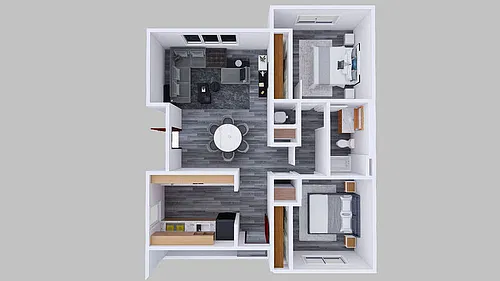 Floor plan 2 Bedroom