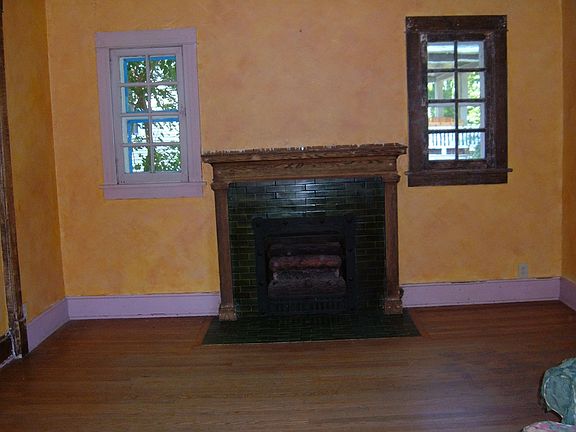 Fireplace View looking North from Sun Room