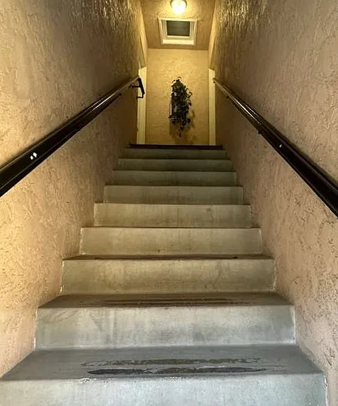 Stairs to apartment