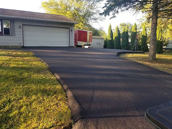 New asphalt driveway