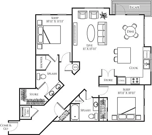 Floor plan B7