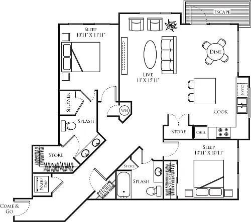 Floor plan B7