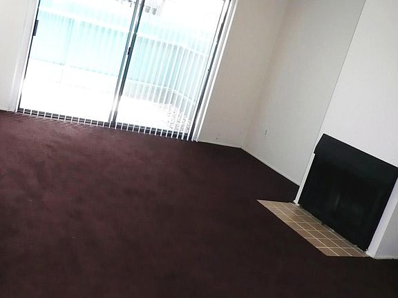 Fireplace in living room.